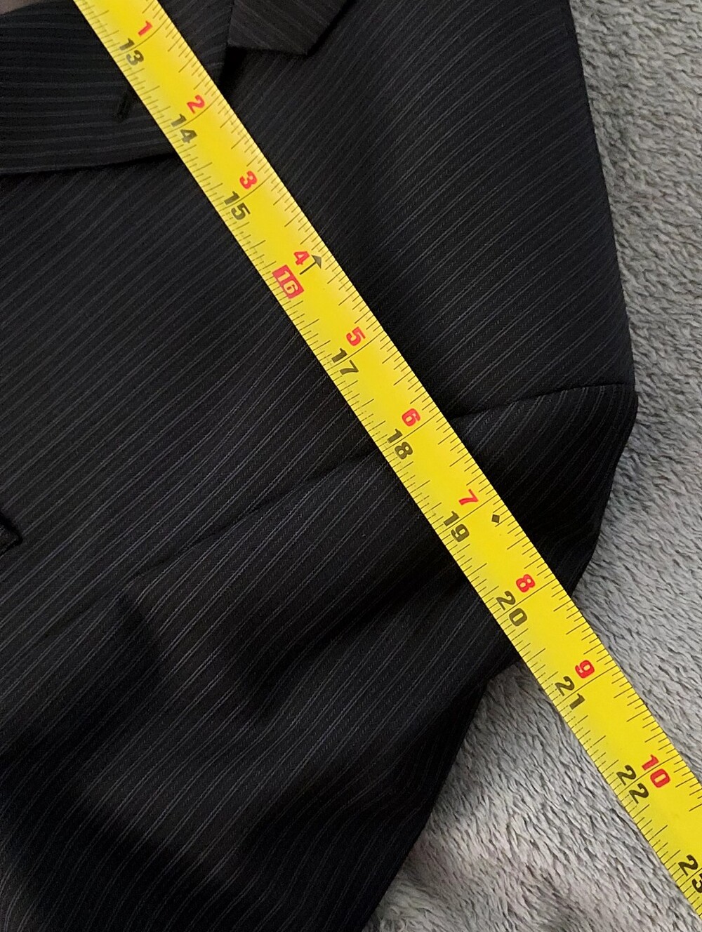 Calvin Klein Black Pinstripe Suit - Picture 7 of 14
